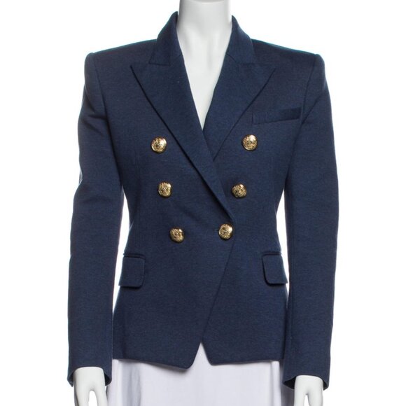 Balmain Jackets & Blazers - Balmain Blue Cotton Blend Blazer FR 38 / US 6